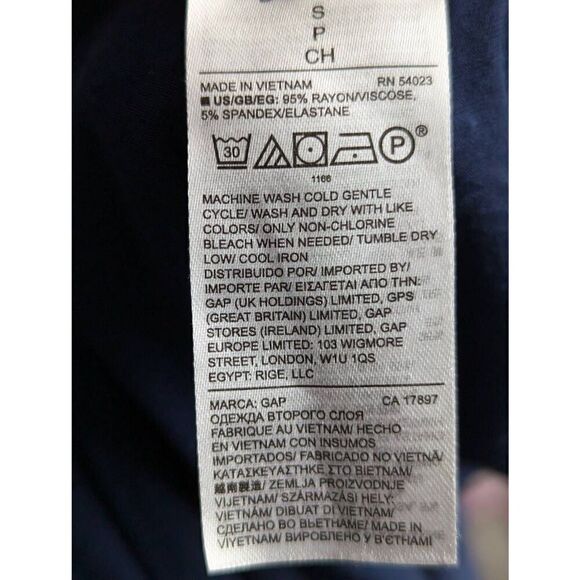 GAP Halter neck navy midi dress Small - Picture 5 of 6